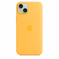 Apple iPhone 15 Plus Silicone Case with MagSafe - Sunshine - Additional view 4