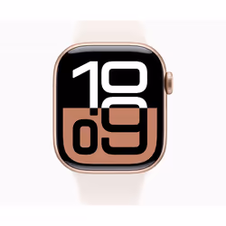 Watch Series 10 GPS 42mm Rose Gold Aluminium MWWH3 S/M Light Blush Sport Band