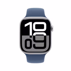 Apple Watch Series 10 OLED 46 mm Digital 416 x 496 pixels Touchscreen Silver Wi-Fi GPS (satellite)