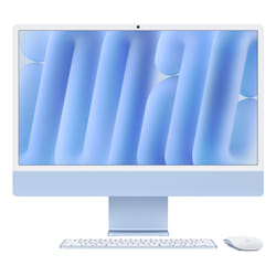 Apple iMac 24-inch with Retina 4.5K display: M4 chip with 10‑core CPU and 10‑core GPU, 16GB, 256GB SSD - Blue