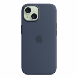 Apple iPhone 15 Silicone Case with MagSafe - Storm Blue - Additional view 4