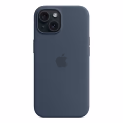 Apple iPhone 15 Silicone Case with MagSafe - Storm Blue - Additional view 5