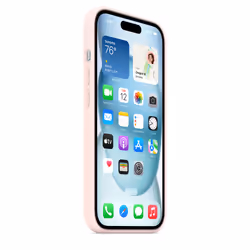 Apple iPhone 15 Silicone Case with MagSafe - Light Pink - Additional view 7