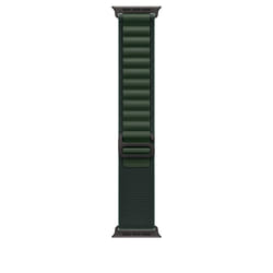 Apple 49mm Dark Green Alpine Loop - Large - Black Titanium Finish