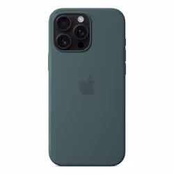 Apple iPhone 16 Pro Max Silicone Case with MagSafe - Lake Green - Additional view 4