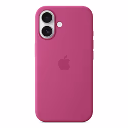 Apple iPhone 16 Silicone Case with MagSafe - Fuchsia - Additional view 4