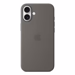 Apple iPhone 16 Plus Silicone Case with MagSafe - Stone Gray - Additional view 4
