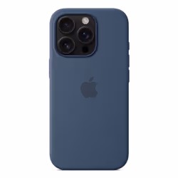 Apple iPhone 16 Pro Silicone Case with MagSafe - Denim - Additional view 4