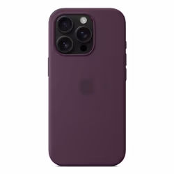 Apple iPhone 16 Pro Silicone Case with MagSafe - Plum - Additional view 4