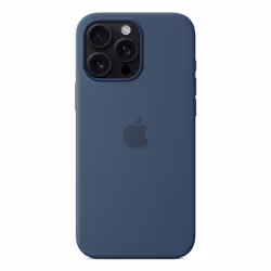 Apple iPhone 16 Pro Max Silicone Case with MagSafe - Denim - Additional view 4
