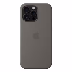 Apple iPhone 16 Pro Max Silicone Case with MagSafe - Stone Gray - Additional view 4