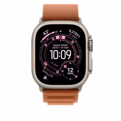 Apple 49mm Terra Cotta Alpine Loop - Small - Natural Titanium Finish Band Brown Titanium, Polyester, Spandex - Additional view 3