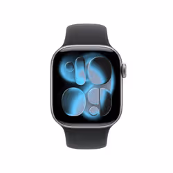 Apple Watch Series 11 GPS + Cellular 42mm Space Grey Aluminium Case with Black Sport Band - S/M - Additional view 2