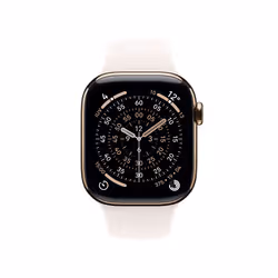 Apple Watch Series 11 GPS + Cellular 46mm Gold Titanium Case with Light Blush Sport Band - S/M - Additional view 2