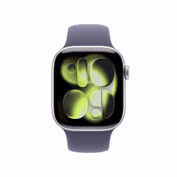 Apple Watch Series 11 GPS + Cellular 42mm Silver Aluminium Case with Purple Fog Sport Band - M/L - Additional view 2