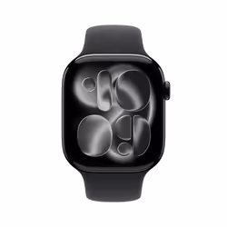 Apple Watch Series 11 GPS 46mm Jet Black Aluminium Case with Black Sport Band - S/M - Additional view 2