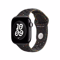 Apple 42mm Midnight Black Nike Sport Band - M/L Aluminium, Fluoroelastomer - Additional view 2