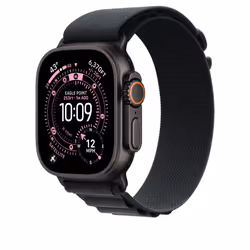 Apple 49mm Black Alpine Loop - Small - Black Titanium Finish Band Titanium, Polyester, Spandex - Additional view 2