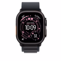 Apple 49mm Black Alpine Loop - Medium - Black Titanium Finish Band Titanium, Polyester, Spandex - Additional view 3