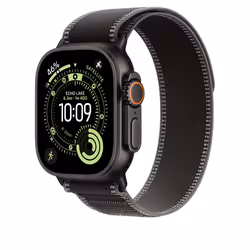 Apple 49mm Black/Charcoal Trail Loop - M/L - Black Titanium Finish Band Titanium, Polyester, Spandex, Nylon - Additional view 2
