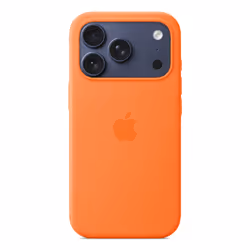 Apple iPhone 17 Pro Silicone Case with MagSafe – Orange - Additional view 3
