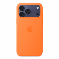Apple iPhone 17 Pro Max Silicone Case with MagSafe – Orange - Additional view 3