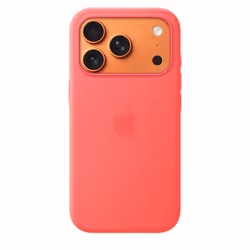 Apple iPhone 17 Pro Silicone Case with MagSafe – Bright Guava - Additional view 2