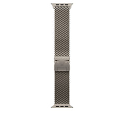 Apple 49mm Natural Titanium Milanese Loop - Medium