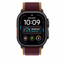 Apple 49mm Burgundy Trail Loop - M/L - Black Titanium Finish - Additional view 3