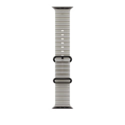 Apple 49mm Translucent Grey Ocean Band - Black Titanium Finish