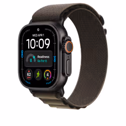 Apple 49mm Dark Olive Alpine Loop - Small - Black Titanium Finish - Additional view 2