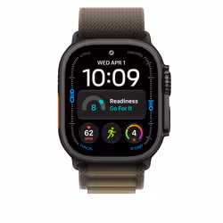 Apple 49mm Dark Olive Alpine Loop - Small - Black Titanium Finish - Additional view 3