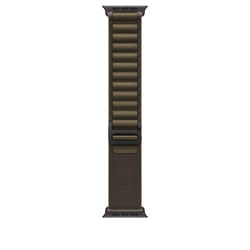 Apple 49mm Dark Olive Alpine Loop - Medium - Black Titanium Finish
