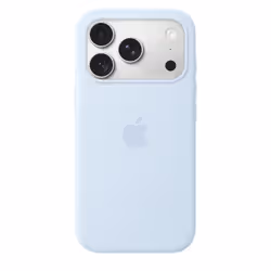 Apple iPhone 18 Pro Silicone Case with MagSafe - Crisp Blue - Additional view 3