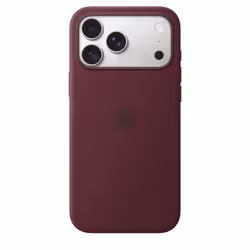 Apple iPhone 18 Pro Max Silicone Case with MagSafe - Burgundy - Additional view 3