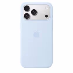 Apple iPhone 18 Pro Max Silicone Case with MagSafe - Crisp Blue - Additional view 3
