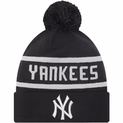 New Era Unisex New York Yankees MLB Cuffed Beanie Bobble Hat - Navy
