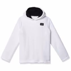Calvin Klein Girls' Performance Sport Hoodie Sweatshirt White Reversi