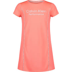 Calvin Klein Girls' Performance Dress  Pull-On Style with Crew-Neck Ne