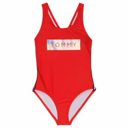 Tommy Hilfiger Girls' One-Piece and Bikini Swimsuits with UPF 50+ Sun