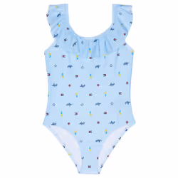 Tommy Hilfiger Girls' One-Piece and Bikini Swimsuits with UPF 50+ Sun