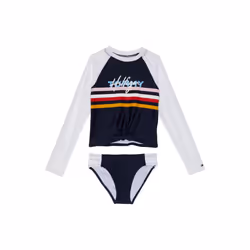 Tommy Hilfiger Girls' One-Piece and Bikini Swimsuits with UPF 50+ Sun