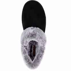 ) Cozy Campfire - Fresh Toast | Black | Women's Cozy Warm Lined Slippers - 7 (Adults'