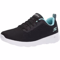 Skechers Women's Go Walk Joy Upturn Sneaker  Black/Aqua  7.5 W US