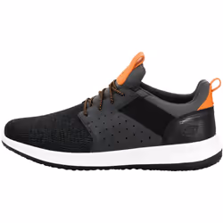 Skechers Men's Classic Fit Delson-Camben Charcoal/Orange Sneaker 8 M U