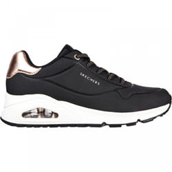 Uno - Shimmer Away | Black | Womens Lace Up Trainers