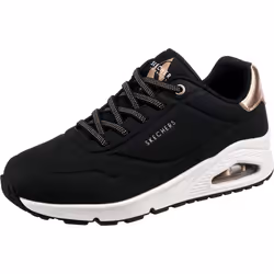 Skechers Women's Uno-Shimmer Away Sneaker  Black  9