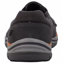 Skechers Men's Expected Avillo Relaxed-Fit Slip-On Loafer Charcoal/Orange 8