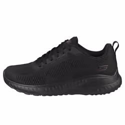 Skechers Bobs Squad Chaos Womens Casual Trainers in Black Black - Size 4 UK