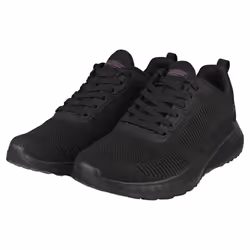 Skechers Bobs Squad Chaos Womens Casual Trainers in Black Black - Size 4 UK - Additional view 5